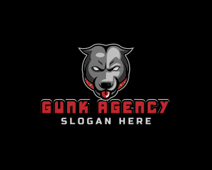 Pit Bull Angry Gaming logo design