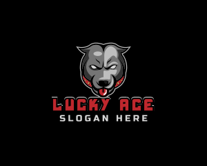 Pit Bull Angry Gaming logo design