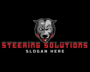 Pit Bull Angry Gaming logo design