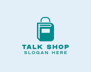 Bookstore Shopping Bag logo design