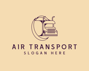 Transport Truck Logistics  logo design