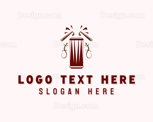 Musical Instrument Drum Logo