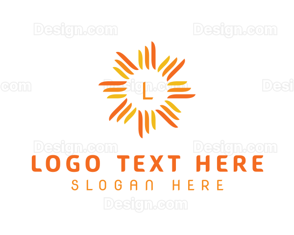 Orange Sun Stroke Logo