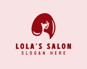 Hair Woman Salon logo design