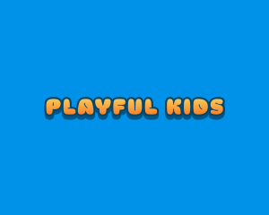 Playful Cartoon Text  logo design