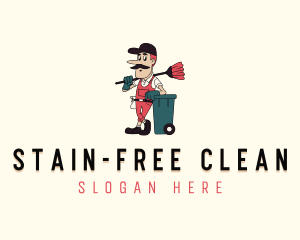 Janitorial Garbage Cleaner logo