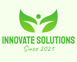 Green Environmental Leaf logo