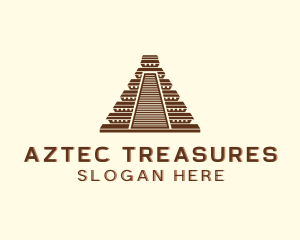 Mayan Pyramid Architecture logo design