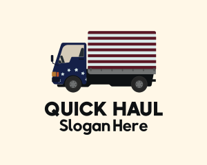 American Forwarding Truck logo design