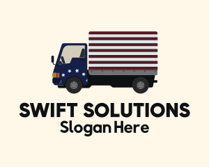 American Forwarding Truck logo design