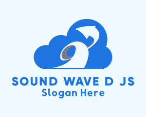 Arrow Swirl Cloud Logo