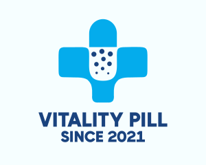 Medical Pill Cross  logo