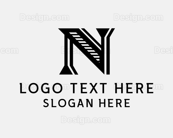 Startup Company Letter N Logo