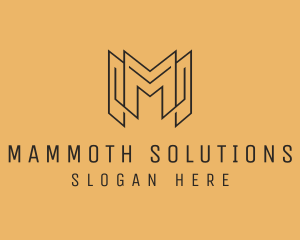 Professional Agency Letter M logo design