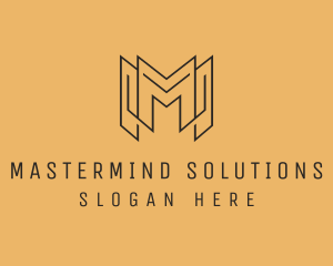 Professional Agency Letter M logo design