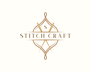 Classic Sewing Needle logo design