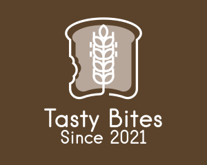 Wheat Bread Slice  logo design