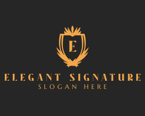 Elegant Royalty Shield logo design