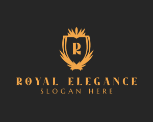 Elegant Royalty Shield logo design