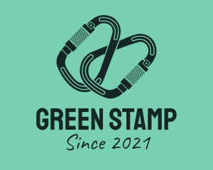 Green Outdoor Clip logo design