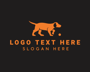 Orange Dog Pet Puppy logo