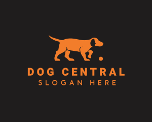 Orange Dog Pet Puppy logo design