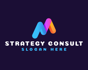 Digital Consulting Media Letter M logo