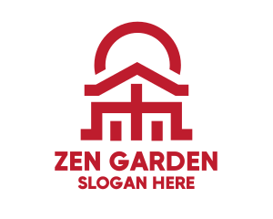 Asian Temple  Landmark logo