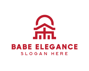 Asian Temple  Landmark logo design