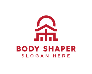 Asian Temple  Landmark logo design