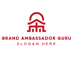 Asian Temple  Landmark logo design