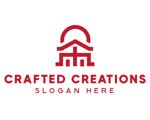 Asian Temple  Landmark logo design