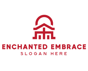 Asian Temple  Landmark logo design