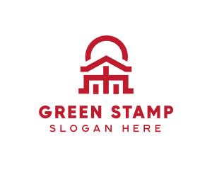 Asian Temple  Landmark logo design