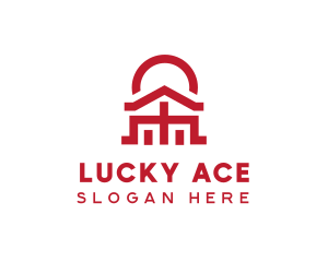 Asian Temple  Landmark logo design