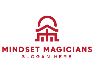 Asian Temple  Landmark logo design