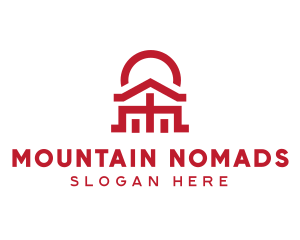 Asian Temple  Landmark logo design