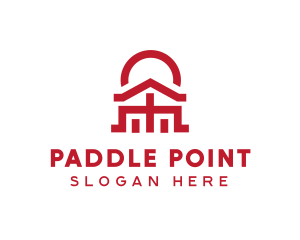 Asian Temple  Landmark logo design