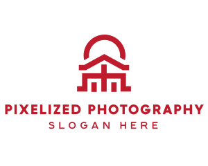 Asian Temple  Landmark logo design