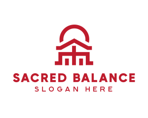 Asian Temple  Landmark logo design