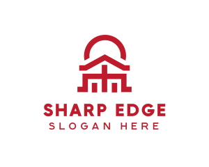 Asian Temple  Landmark logo design