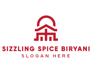 Asian Temple  Landmark logo design