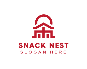 Asian Temple  Landmark logo design