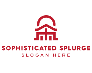 Asian Temple  Landmark logo design