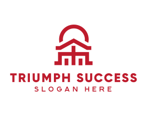 Asian Temple  Landmark logo design