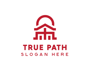 Asian Temple  Landmark logo design