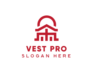 Asian Temple  Landmark logo design