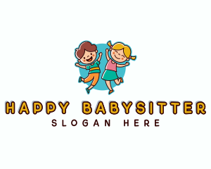 Playful Kids Nursery logo design