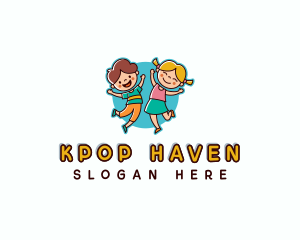 Playful Kids Nursery logo design