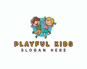 Playful Kids Nursery logo design